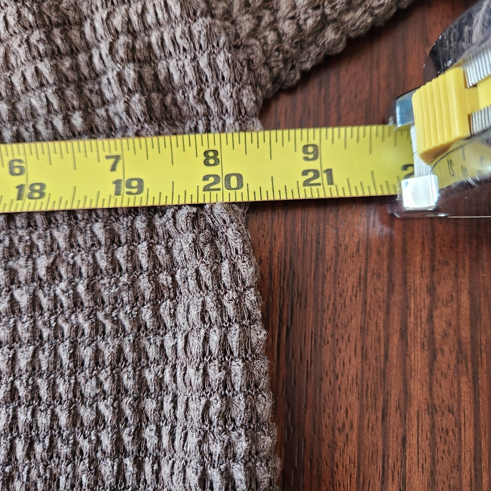 Mustard Seed Women's Lightweight Open Weave Sweater, Brown - Picture 9 of 10